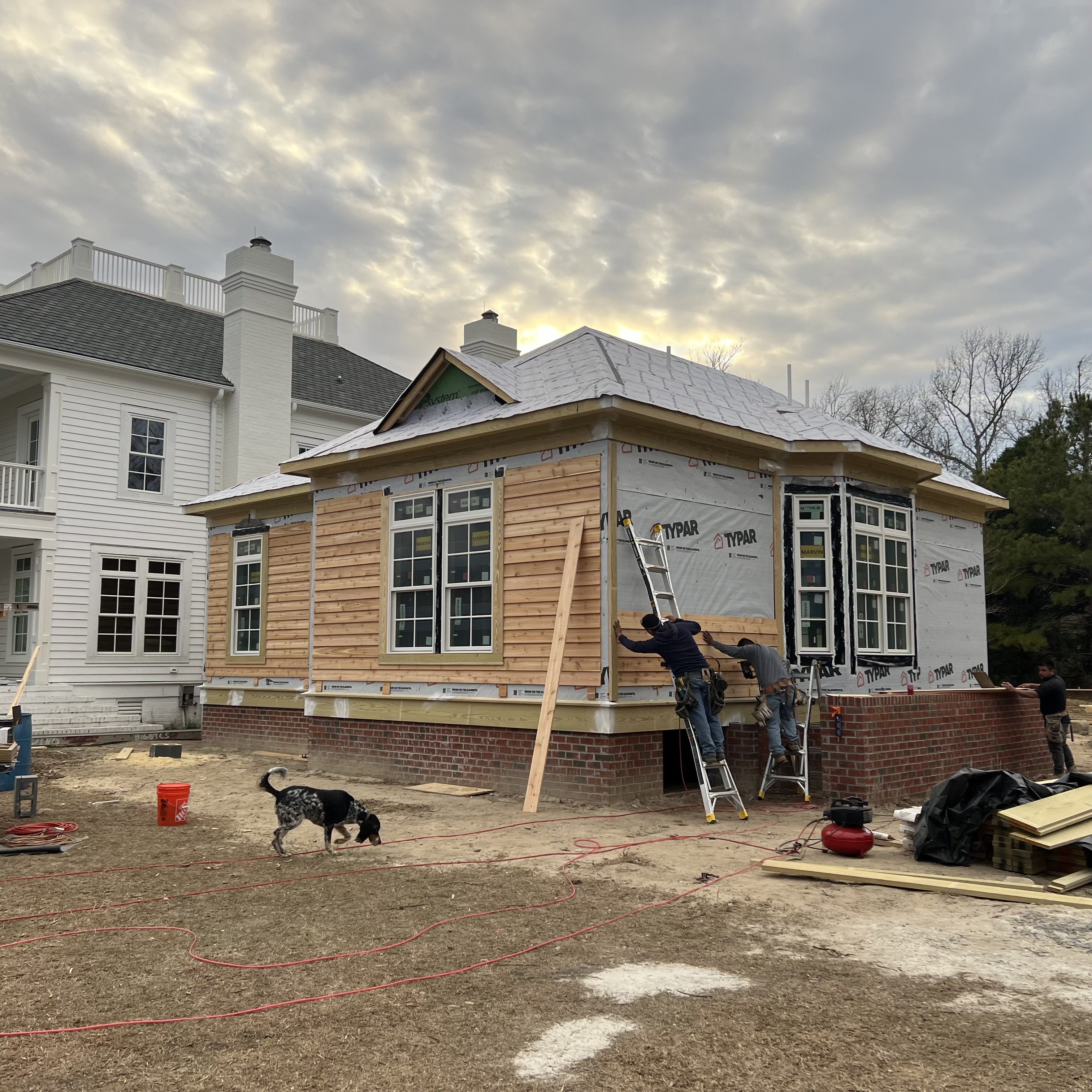 Completed home exterior